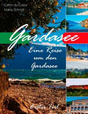 "Gardasee. Eine Reise um den Gardasee", führt entlang der Ufer dieses großartigen und so vielfältigen Bergsees. Im ersten Teil der Trilogie starten die Herausgeber in Nago-Torbole am Nord-Ostufer des Lago di Garda, wie er im italienischen heißt. Hier beginnt die große, blaue Bühne. Im Buch heißt es: "..ein herrliches Schauspiel vor traumhafter Kulisse. Hinter uns die Felsen, um uns die Berge