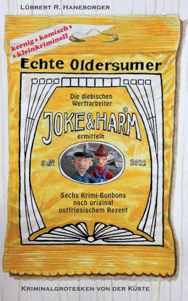 Echte Oldersumer: Der urostfriesische Krimispaß - endlich als Buch. Sie sind zwei langjährige Mitarbeiter der Oldersumer Werft und eigentlich rechtschaffene Ostfriesen: die beiden Werftarbeiter Joke Bruns und Harm Janßen. Wäre da nur nicht ihr geheimes Laster, bei jeder möglichen Gelegenheit etwas mitgehen zu lassen, und ihre gleichzeitige Furcht, dabei schließlich doch von der Polizei aufgespürt zu werden. Deshalb bedarf es viel List und Tücke, um böswillige Verdächtigungen und Berufsverbrecher abzuschütteln, die ihre Pläne oder ihr Revier durchkreuzen. Dies um so mehr, als Harm nicht der Allerhellste ist. Dennoch halten Joke und Harm fest zusammen und behalten dabei (fast) immer Oberwasser und den Überblick. Denn sie sind kernig, komisch und kleinkriminell und - mehr als das - sind sie echte Oldersumer und waschechte Ostfriesen. Und sie sprechen die robuste Sprache der Küstenbewohner - und handeln auch nach ihr! Seit September 2012 sorgen die Kriminalgrotesken für viel Vergnügen und Furore im beschaulichen Hafenort und die Lesungen im Museum Alte Seilerei sind inzwischen legendär. Das lang erwartete Taschenbuch enthält sechs kuriose Kriminalfälle (rund um Paketdrohnen, einem Toten in der Badewanne, den großen Eisenbahnraub u.v.m.). Und es enthält die urkomischen plattdeutschen Weisheiten und Dialoge, die hier parallel in hochdeutscher Übersetzung abgedruckt werden. Aktuelle Informationen und Termine finden sich auf der Facebook-Seite: www.facebook.com/pages/Echte-Oldersumer/ Dort gibt es auch die Trickfilm-Videos mit Joke & Harm. Kurz gesagt: Ein Regionalkrimi-Phänomen aus dem Nordwesten!