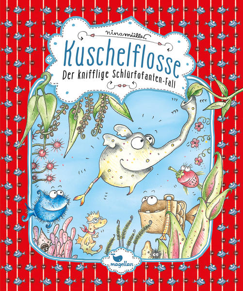 Taucht ein in die magische Tiefseewelt von Fischhausen. Eines Morgens steht ein wunderschön eingepacktes Geschenk vor Kuschelflosses Haustür. Ein Geschenk, das schlürft und wackelt und blubbert. Und heraus kommt: Ein kleiner Schlürfofant! Und der saugt alles ein, was ihm vor den Rüssel kommt! Kuschelflosse und seine Freunde sind verwundert, doch als sich ihr Erstaunen über den riiiiiesigen Appetit des Schlürfofanten gelegt hat, gewinnen sie ihn schnell sehr lieb. Sie verstehen zwar seine Sprache nicht, doch wahre Freunde brauchen keine Worte. Der Schlürfofant muss unbedingt zurück zu seiner Familie.