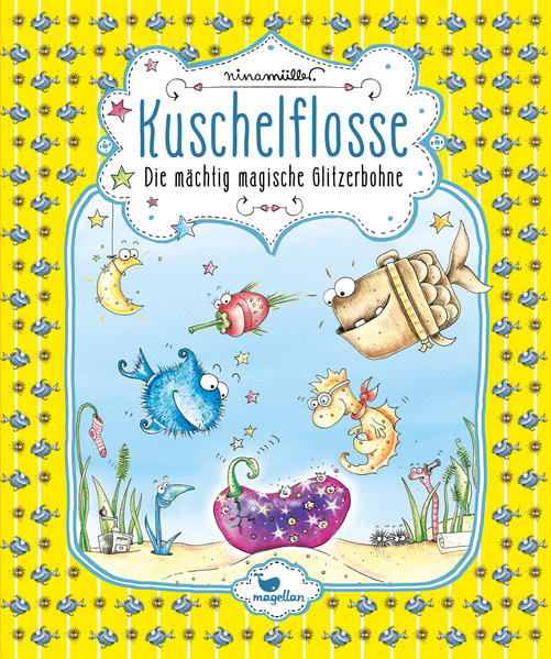 Taucht ein in die magische Tiefseewelt von Fischhausen. Als Kuschelflosse gerade einen knusprigen Pfannkuchenturm für Herrn Kofferfischs Glitzermond- Geburtstagsparty backen will, klingelt das Aquafon. Das Geburtstagskind ist dran, denn es hat eine wahnsinnig tolle Überraschung bekommen! Kuschel, Sebi und Emmi staunen nicht schlecht: Aus einer klitzekleinen Glitzerbohne wächst eine riesige Pflanze mit bunt gemischten, magischen Blättern. Es ist ein Blatt- o- Mat, der für immer die Langeweile wegzaubert. Die Freunde sind begeistert. Aber ist dieses Gewächs wirklich so lustig, wie es auf den ersten Blick scheint?