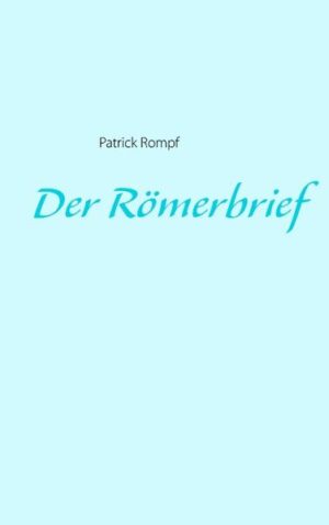 Der Reformator Johannes Calvin (1509-1564) fasste den Inhalt des paulinischen Römerbriefes wie folgt zusammen: "Wenn jemand diesen Brief versteht, wird ihm eine Tür zum Verständnis der ganzen Schrift geöffnet." Dazu möchte der Autor dieses Buches mit einer Vers-für-Vers-Auslegung beitragen und dem Leser eine unterstützende Hilfe anbieten, die inhaltliche Gesamtlehre eines der eindrucksvollsten Schriftstücke der Bibel nachzuvollziehen.