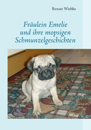 Das Buch »Fräulein Emelie und ihre mopsigen Schmunzelgeschichten« handelt über nur wahre Begebenheiten: Der plötzliche Tod des Partners der Autorin bringt deren Lebensplanung völlig durcheinander. Nach der vorzeitigen Pensionierung fehlen nun die Schüler, fehlt der Gefährte. Noch vor der Beerdigung beschließt sie, sich eine Mitbewohnerin ins Haus zu holen. Mopswelpe Fräulein Emelie zieht nach vier Wochen bei ihr ein und bringt ihr viel Trost und Freude. Es ist ihr erstes Haustier überhaupt, und das kleine Wunder wird bestaunt und behütet. Frauchen notiert alle Ereignisse und lässt fortan ihr Fräulein die Geschichten erzählen. Es reihen sich kürzere und längere Erzählungen aneinander. Ob es nun um ihre Entführung geht oder den Besuch bei der Tierärztin mit Kastrierung, das Silvestergeknalle mit Feuerwerk oder um die Treppeneroberung mit offenen Stufen, um Erlebnisse mit Hundefreunden oder Urlaubsberichte von Cuxhaven. In sieben Jahren kommt einiges zusammen an Clownereien, Anekdötchen, auch manchmal heftig übertrieben. Aber Emelie ist nun mal ein Mops.