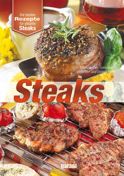 Zur Königsklasse der Fleischgerichte gehören definitiv die Steaks. Es gibt doch nichts Besseres als seinen Lieben ein edles, sorgfältig zubereitetes Steak zu kredenzen. Eine Auswahl unserer besten Rezepte laden Sie zum Schlemmen ein. Alle Rezepte sind übersichtlich zusammengestellt, durchgehend mit den schönsten Abbildungen versehen und Schritt für Schritt erklärt. Praktische Regeln für die Zubereitung und bewährte Tipps garantieren den Erfolg. Gutes Gelingen und viel Spaß beim Kochen und Genießen.