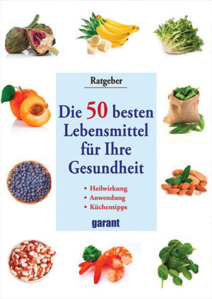 Gesundheitsvorsorge ist in aller Munde. Schon mit einer vernünftigeren Ernährung können Sie viel tun, um gesund zu bleiben und sich rundum wohl zu fühlen. Dieses wunderschön illustrierte Buch zeigt Ihnen 50-Top Lebensmittel zum Schutz vor Krankheiten und für mehr Vitalität. Es belegt kompetent und anschaulich, welche Beschwerden Sie mit einem Lebensmittel heilen oder lindern können. Leckere Rezepte und Haushalts-Tipps runden das prächtige Buch ab. • Die therapeutisch besten Lebensmittel • Heilkraft, Anwendung, Küchentipps • Leckere Rezepte • Mit Ernährungsplänen und Nährwertangabe