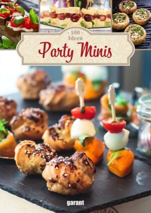 Pikante und süße Mini-Snacks sind der Renner auf vielen Partys. In diesem Ratgeber präsentieren wir Ihnen leckere Rezepte für Party-Minis aller Art: mit Fleisch, mit Fisch und Meeresfrüchten, vegetarisch und als süße Variante. Sie erfahren Wissenswertes über einzelne Nahrungsmittel sowie über regionale und internationale kulinarische Spezialitäten. Weitere Tipps bieten Ihnen Variationen bei der Auswahl der Zutaten und bei der Zubereitung. Ein reich illustrierter, praktischer Ratgeber mit vielen wertvollen Ideen für die Bewirtung Ihrer Gäste.