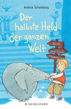 Ein phantasievolles Abenteuer mit einem ängstlichen Jungen und einem griesgrämigen Elefanten, die das Blaue Wunder suchen - und die Freundschaft finden. Paul ist zehn und leider weder groß, noch stark. Oder mutig. Und genau deshalb macht ihm Matze Motzmann in seiner Schule das Leben auch zur Hölle. Das kann auf keinen Fall so weitergehen! WIE es dann aber weitergeht, hätte Paul sich niemals träumen lassen: Ausgerechnet auf dem Schulklo erscheint ihm Elvira Meier, von Beruf Fee, und verspricht ihm - ein Wunder. Er müsse es nur selbst abholen, und zwar in Bielefeld, Rathaus, 3. Stock, und dann gleich links. Natürlich mit einem echten Helden als Begleiter. Paul ist begeistert. Dass dann allerdings nicht Superman, sondern ein griesgrämiger dicker Elefant mitkommt, ist erst der Anfang der wohl verrücktesten, charmantesten und chaotischsten Heldenreise, die die Welt je gesehen hat. Mit vielen wunderbaren zweifarbigen Bildern von Betina Gotzen- Beek