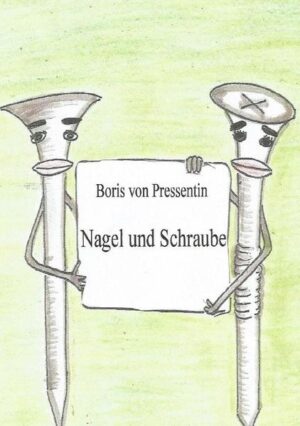 Nagel und Schraube sind zwei außergewöhnliche Freunde, der ist ein Holznagel wird aber nur Nagel genannt, weil das viel einfacher ist. Der andere ist eine Dübelschraube, er wird aber nur Schraube genannt, weil das viel besser klingt. Diese beiden lustigen Gesellen lernen auf einen Ausflug im Wald die nette Hexe Elvira kennen. Mit ihr erleben sie viele lustige Abenteuer. Sie legen sich mit einem Riesen an, vertreiben einen Geist aus dem Rathaus, gehen in den Zirkus, machen eine Kreuzfahrt und noch vieles mehr. Lasst euch überraschen. Die zwei sind bekannt, in ganzen weiten Land. Die zwei das sind Nagel und Schraube. Die zwei sind wunderbar und sind immer für euch da. Die zwei das sind Nagel und Schraube. Dem einem fehlt der Mut, das ist Schraube, ihr seit gut.Die zwei das sind Nagel und Schraube. Der andere ist frech,der heißt Nagel ihr habt Recht. Die zwei das sind Nagel und Schraube.