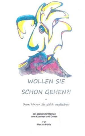 WOLLEN SIE SCHON GEHEN?! ... ist ein Roman über Besuchsdienste bei älteren und alten Menschen. Er befaßt sich auch mit der Situation in Pflegeheimen und ist deshalb 'Ein bleibender Roman vom Kommen und Gehen'. Humorvoll geschrieben - in diesem Buch verweilt der Leser gern ...