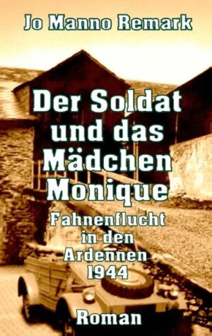 Der Titel "Der Soldat und das Mädchen Monique, Fahnenflucht in den Ardennen 1944" ist ein positiv gestimmter Roman einer Fahnenflucht aus der Hölle der Ardennen-Schlacht im Winter 1944, in dem das Kriegsgeschehen in krassem Gegensatz zu der zarten Liebesgeschichte steht, die sich zwischen dem deutschen Deserteur und der hübschen Belgierin Monique entwickelt. Dabei haben die Kampfereignisse im ersten Teil des Buches authentischen Charakter und spiegeln viele Eindrücke des Autors bei seinen Einsätzen als Soldat. "Als ich das Buch "Mit 16 zu jung zu sterben" fertig hatte, war mein Kopf noch voll von den wieder aufgeweckten Erinnerungen an die schlimmsten Tage meines Lebens. Überhaupt hat sich vieles durch das Schreiben in meinem Leben verändert, das eigentlich lediglich dazu beitragen sollte, alles, was mit Gewalt und Krieg zusammen hängt schon im Keim zu ersticken. Manchmal bin ich froh, dass ich das Geschehen über lange Zeiten meines Lebens verdrängen konnte und die schönen, positiven Ereignisse in den Vordergrund rückten. Andererseits ist es gut, dass ich durch die Anregungen meiner Urenkel einiges von dem gesagt habe, was wahrscheinlich immer tief in mir rumort hat und das heraus wollte. Trotzdem war ich nicht ganz zufrieden, weil im ersten Buch das Geschehen in meiner Jugend so alternativlos wirkt und ja auch von vielen Menschen in dieser Weise als Ausrede für ihren begrenzten Widerspruch benutzt wird. In unserer Verwandtschaft gibt es einen Mann, der als deutscher Soldat in Frankreich desertiert ist und mit der Hilfe freundlicher Menschen und vor allem einer liebenden Frau ein neues Leben dort gefunden hat. Von Charlie und seiner Frau Helene hab ich viel erfahren und ihr Geschichte hat mich veranlasst, dieses Buch als Gedankenspiel niederzuschreiben. Es gibt immer Alternativen!"