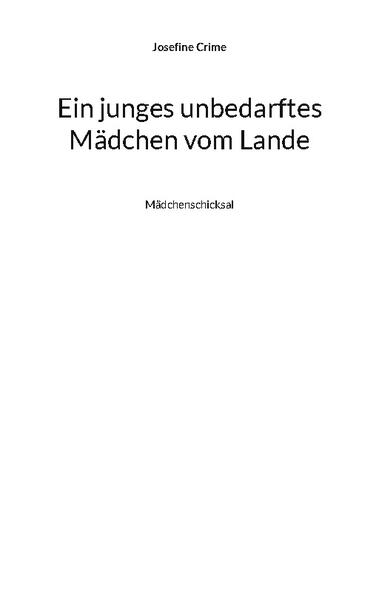 Ein junges unbedarftes Mädchen vom Lande und sein Schicksal Sie wurde Ende der fünfziger Jahre geboren und wuchs bei ihrer Großmutter auf dem Lande auf. Danach lebte sie im elterlichen Haus in der Kleinstadt, und die Tante übernahm ihre Erziehung. Später bekam sie auch noch einen Bruder. Sie stammt aus einer intakten Familie, bzw. Großfamilie, in der jeder, jedem hilft. Sie entschied sich dazu, ein Gymnasium zu besuchen und eine Ausbildung zu machen, begann auch ein Studium, welches sie aber nicht zu Ende brachte. Für sie war es wichtig, einen Beruf zu haben, der ihr gefällt und mit dem sie ihren Lebensunterhalt verdienen kann. Sie ist sehr kinderlieb. Aber Mann und Kind standen für sie erst an zweiter Stelle. Ihr Leben ist durchzogen von diversen Schicksalsschlägen, Krankheiten und Todesfällen. Sie hat die große, wahre und andauernde, Liebe nicht gefunden und auch keine Kinder auf die Welt gesetzt. Aber sie erlernte einen Beruf, der ihr viel Spaß macht und es ihr ermöglicht, ihren Lebensunterhalt zu bestreiten, so dass sie nicht auf fremde Hilfe angewiesen ist. Sie hat beste Freundinnen und Verwandte, die immer zu ihr stehen und auf die sie sich verlassen kann. Jetzt ist sie fast sechzig Jahre alt und steht kurz vor ihrem letzten Lebensabschnitt, dem Rentenalter.