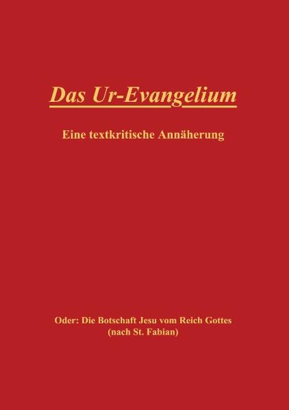 Für die meisten Theologen gilt es heute weithin als ausgemacht, dass außer „Abba“ und „Amen“ keine direkten Worte Jesus überliefert sind. Gibt man sich dennoch die Mühe, das Neue Testament einmal textkritisch durchzuarbeiten, kommt man an der Feststellung nicht vorbei, dass sich eine (älteste) Schicht extrahieren lässt, die über Abba und Amen hinaus ein so eigenständiges und in sich stimmiges Konzept vom Reich Gottes beinhaltet, dass dieses Konzept eigentlich nur die vorösterliche Botschaft des historischen Jesus wiedergeben kann, eine Botschaft, die zu hören sich lohnt! Eine Besonderheit dieses Buches ist es, dass der Leser nicht einfach mit fertigen Ergebnissen der Wissenschaft bekannt gemacht wird, sondern die Textkritik sozusagen „interaktiv“ (nach-)vollziehen kann. Rechts stehen jeweils die kanonischen Texte, wobei Stellen, die nach Textkritik verlangen, jeweils unterlegt sind, links steht eine mögliche Rekonstruktion des ursprünglichen Textes, ein fiktives Evangelium nach St. Fabian.