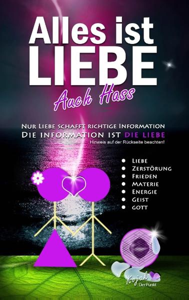 Sogar der Amokläufer, der auf Kinder schießt, der tut es aus Liebe, wenn auch aus extrem verletzter und blinder Liebe. Auch Hass und Wut kann als eine Form oder als eine Wandlung der Liebe betrachtet werden. Hass und Wut kann ein Ausdruck, eine Stimmung oder die Wahrheit für einen Menschen sein, aus der eigenen Liebe zu sich selbst oder aus der Liebe zu anderen. Wenn ein Mensch einen anderen Menschen oder eine Sache hasst, möchte oder kann er sich selbst oder anderen etwas nicht zumuten, antun oder gefallen lassen. Er will beschützen oder bewahren. Die eigene Liebe. Im Grunde strebt niemand nach Hass, Gewalt oder Zerstörung. Im ursprünglich nicht kranken und normal heranwachsenden Bewusstsein und im gesunden Gehirn liegt alles der Liebe zugrunde. Fühlt man die Liebe, möchte man sie behalten und fühlt man sie nicht, möchte man sie bekommen oder man möchte sie sich holen. Vom Menschen, seinem Denken, seiner Liebe und seinem Ursprung. Von Gott. Aus Information entsteht Logik. Aus Logik entsteht Vernunft. Aus Vernunft entsteht Liebe. Die Information ist die Liebe.