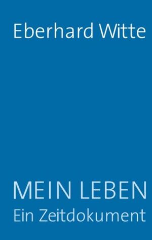 In seinem persönlichsten Buch berichtet Eberhard Witte von seinen Jugendjahren in Krieg und Gefangenschaft, dem anschließenden Studium im geteilten Berlin, der Wirtschaftsprüfungspraxis und seiner wissenschaftlichen Profilierung bis zur Habilitation und Berufung zum Hochschullehrer, sowie den Weichenstellungen im Bereich der Telekommunikation und der Medienpolitik.