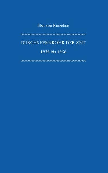 Elsa von Kotzebue ist 1926 in Berlin geboren und dort aufgewachsen. Nach einem im Jahr 1943 kriegsbedingten Ortswechsel ins Memelland, kehrte sie 1944 nach Berlin zurück. Ab Juli 1945 arbeitete sie bis 1947 bei der amerikanischen Armee und von 1947 bis 1950 bei der Chinesischen Militärmission. Nach Eröffnung der Freien Universität Berlin im Jahr 1948 studierte sie Jura und war nach Abschluss der Ausbildung kurze Zeit Richterin am Landgericht Berlin. 1956 wechselte sie nach Bestehen des Auswahlwettbewerbs in den Auswärtigen Dienst. Das in Teilen autobiographische Buch »Durchs Fernrohr der Zeit« umfasst die Jahre zwischen 1939 und 1956. Es versetzt den Leser unmittelbar in die damalige Gegenwart, da die Aufzeichnungen der Tagebuchschreiberin sich nicht auf Erinnerungen aus späterer Sicht stützen, sondern, teils unreflektiert, ein Abbild ihrer Erlebniswelt sind. Wie jeder Mensch stand sie auf dem Boden, den sie vorfand. Deshalb wird heute manches überholt scheinen, auf Unverständnis stoßen, vielleicht auch zu Fragen anregen, wie man sich selbst im gleichen Alter verhalten hätte. Das Leben jedoch ist zeitlos: Tun und Lassen, Liebe, Erwartungen und Enttäuschungen, Erreichtes und Versäumtes.