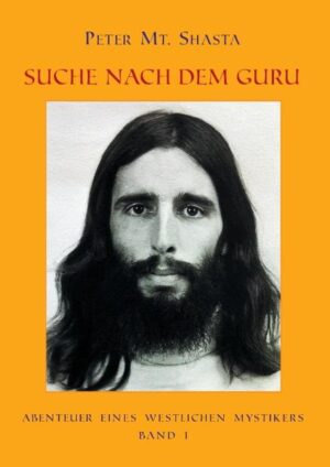 Suche nach dem Guru ist die Geschichte eines spirituellen Erwachens und einer Reise zu sich selbst im höchsten Sinne. Es ist die Geschichte von Peter Mt. Shasta, der, frustriert von der materialistischen Kultur Amerikas, 1971 nach Indien aufbricht, um seinen Guru zu finden, der ihn auf dem Pfad der Erleuchtung und Befreiung führen soll. Auf seiner Pilgerschaft als Sadhu begegnet er, unter anderem, spirituellen Meistern wie Neem Karoli Baba, Anandamayi Ma, Gangotri Baba und Sathya Sai Baba. Doch keiner von ihnen erweist sich als der ersehnte Guru, stets erfährt Peter-scheinbar-Ablehnung und wird auf sich selbst zurückgeworfen. Die Botschaft, die er aufnehmen soll, liegt in der Erkenntnis, dass der wahre Guru in ihm selbst zu finden ist, und der Schlüssel zu diesem Bewusstsein liegt in den Worten ICH BIN DER ICH BIN. Indem Peter das ICH BIN-Bewusstein entwickelt, erfährt er eine spirituelle Transformation, die ihn vorbereitet auf eine zwölfjährige Schulung durch den Aufgestiegenen Meister Saint Germain und die Große Weiße Bruderschaft, die im zweiten Band dieser Autobiografie, Im Dienst der Meister, dokumentiert ist.