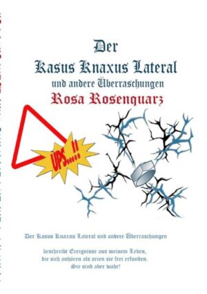 Der Kasus Knaxus Lateral und andere Überraschungen erzählt wahre Geschichten aus meinem Leben, die sich anhören, als seien sie frei erfunden. Was passiert, wenn grundverschiedene Charaktere und Bedürfnisse aufeinander prallen? Wenn Menschen aus südlichen Kulturkreisen Themen völlig anders angehen als Zeitgenossen aus unseren Breitengraden? Dann entsteht ein bunt gemixter, frischer Lebens- Cocktail. Sogar ernste Themen wie Tod und Trauer erlebte ich derartig absurd und skurril, dass ich nicht umhin kam darüber zu berichten. Mein Fokus richtet sich dabei allein auf die Betrachtungsweise der Andersartigkeit.