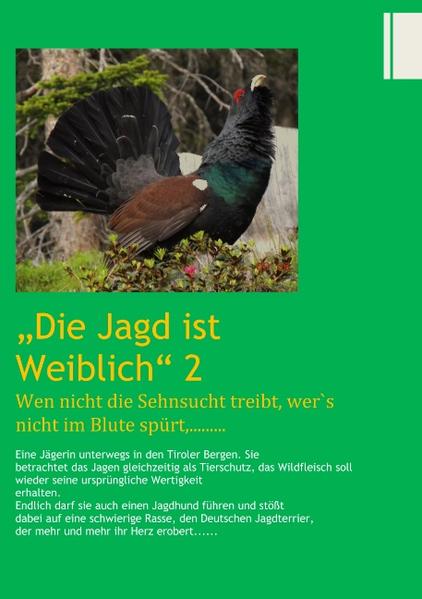 Eine junge Frau kommt durch ihre Eltern zur Jagd. Eigentlich liebt sie alle Tiere und fühlt sich als Tierschützerin, trotzdem oder gerade deswegen macht sie die Jagdprüfung und entschließt sich dann nur als "Kochtopfjägerin" jagen zu gehen. Auch in diesem Buch beschreibt sie die Eindrücke, wie sie die Natur erlebt, die Jagd. Dem Leser wird vermittelt, wie Jagd, Natur und Tierschutz zusammenpassen können. Zwischen den Erzählungen, den Erlebnissen, vermitteln auch die Gedichte die Gefühle der Jägerin, die Rezepte hingegen den praktischen Teil der Jagd.