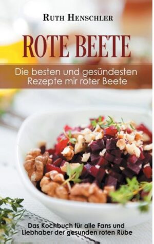 In unserer schnelllebigen Zeit bestimmen Hektik und Stress den Alltag. Dem Körper werden Höchstleistungen abverlangt, für die wir eine große Menge an Energie benötigen. Diesen Energiebedarf können wir mit einer gesunden und vollwertigen Nahrung ausgleichen. Schokoriegel zwischendurch und ein Burger als Mittagsmahlzeit reichen da nicht aus. Wer die Möglichkeit hat, sollte sich mindestens einmal am Tag eine Mahlzeit mit frischen Zutaten zubereiten. Obst ist sicherlich empfehlenswert, doch gerade im Gemüse stecken besonders viele Nährwerte. "Gemüse", schon bei dem Wort rümpfen viele die Nase. Doch Möhren, Kohl und Co. müssen nicht langweilig und fade sein. Beinahe für jeden gibt es tolle Rezepte, mit denen Gemüsegerichte zum Genuss werden. Probiere es aus und versuche auch einmal nicht alltägliche Gemüsesorten, wie zum Beispiel die Rote Beete, den Hauptdarsteller in diesem Kochbuch.