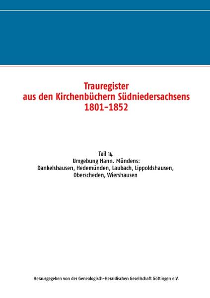 Trauregister aus den Kirchenbüchern Südniedersachsens 1801-1852 | Bundesamt für magische Wesen