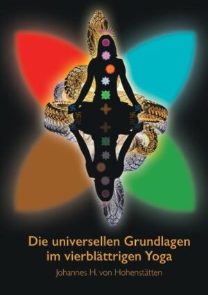 In diesem Werk über den vierblättrigen Yoga wird auf die traditionellen Verbindungen zwischen den einzelnen Yoga-Wegen und den vier Tattwas eingegangen und ihr universeller Zusammenhang aufs Genaueste erläutert, wie es in der gesamten östlichen Literatur noch nie geschehen ist. Somit stellt dieses Buch ein weiteres Unikum dar, das den Anhänger der Yoga-Wissenschaften in einem ungeahnten Maße bereichern wird. Vorwort 1. Einleitung 2. Theorie und Praxis A. Die theoretischen Grundlagen B. Die hermetischen Yoga-Sutras C. Sadhana-Die Praxis D. Tattwas-Die 4 Elemente-Purana Sutra-Yoga der 4 Temperamente-Tattwas und ihre Bedeutung für das praktische Leben E. Ida und Pingala-Mond- und Sonnen-Fluid F. Über die 8 Pfade im Yoga-Yama-positiver Seelenspiegel-Niyama-negativer Seelenspiegel-Asana-dreifache Körperbeherrschung-Pranayama-Beherrschung der vier Tattwas usw.-Prathayata-Sinnesübungen usw.-Dharana = Konzentration-Dhyana = Meditation-Samadhi = Kontemplation bis zur Gottverbundenheit-Bedingungen zum Erreichen des Samadhi 3. Hatha-Yoga-der „materiell-körperliche Yoga" 4. Raja-Yoga-Verbindung mit dem Tejas-Tattwa 5. Jnana-Yoga-Verbindung mit dem Vaju-Tattwa 6. Bhakti-Yoga-Verbindung mit dem Apas-Tattwa 7. Karma-Yoga-Verbindung mit dem Prithivi-Tattwa 8. Kundalini-Yoga und die 10 Chakren 9. Mantra-Yoga-die heiligen magisch-mystischen Gebete-fünf weitere Mantras von Sri Shankara (Arion) 10. Tantra-Yoga-das schöpferische Wort Schluss