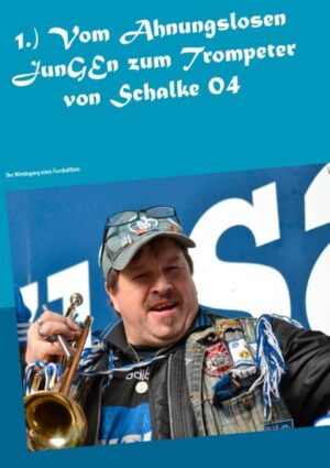 In diesem Buch GEht’s nicht um den Fußball, sondern um einen verrückten Fußballfan, der auch noch Trompete spielt. Es wird in kurzen Worten Geschildert, wie er zum Fußballfan wurde und Fan des FC Schalke 04 GEworden ist. Es werden Auswärtsfahrten, Endspiele und einiGE lustiGE Anekdoten GEschildert aus dem lanGEn Fussballeben von meiner Person. Wie ihr schon im Vorwort seht, schreibe ich auch hier immer GE GROSS, weil das ist eine Marotte von mir beim Schreiben und das auch mitten im Wort, so wie eine HommaGE an GElsenkirchen. Dieses Buch ist nicht in hochdeutsch GEschrieben und Mann wird bestimmt viele Fehler finden, aber GEnau das macht es lesenswert, wurde mir GEsagt von meinen Probelesern. Es gibt Szenen zum Lachen und zum Kopfschütteln und einiGE meiner Freunde werden sich hier drin wiederfinden. Es gibt keine FussballerGEbnisse hier, keine Spielberichte, sondern nur Geschichten, um meine Person, meine Freunde und den Fanclub. Auch Menschen ohne Ahnung vom Fußball könnten darin die Leidenschaft erkennen, mit der wir unsere große Liebe, den Fußball und das Fansein, lieben und leben.