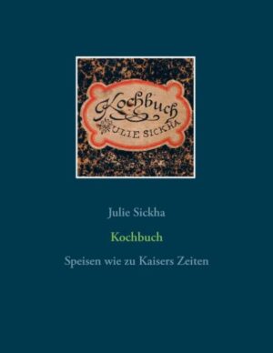 Julie Sickha, aus einer deutschsprachigen, in Rumänien beheimateten Familie stammend, schrieb um 1891 in Bukarest mit ihrer schönen Handschrift 465 Kochrezepte in ein dickes Schreibheft. Die Rezepte aus der Tradition der „Wiener Küche“ des 19. Jahrhunderts sind im Buch sowohl in Kopie der Handschrift, wie auch in Übertragung auf heutige Sprache und Maße wiedergegeben. Sie umfassen die Abteilungen: Suppen, Gemüse, Saucen, Garnituren, Pasteten, Fisch, Geflügel, Fleischgerichte (Kalb, Rind, Lamm, Schwein), Wild, Salate, Kuchen und Gebäck, Teige, Aufläufe und Desserts, Cremes und Getränke, Konfitüren, Kompott und eingelegte Gemüse. Die vorkommenden Begriffe der Küchensprache werden in einem umfangreichen Glossar erläutert.