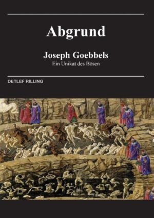 Liebe Leser und Leserinnen und Leser, Joseph Goebbels - Abgrund, Ein Unikat des Bösen, ist nicht als Aufarbeitung von Joseph Goebbels Lebensgeschichte zu verstehen. Es geht darum, Goebbels im Labyrinth seines Psychogramms zu finden. Ich versuche, seine Gedanken und Gefühle in den Rahmen der tatsächlichen Geschichte des 20. Jahrhunderts einzubetten. Dabei stütze ich mich auf Tagebuchaufzeichnungen, wissenschaftliche Literatur, auf schriftliche und überlieferte Aussagen von Zeitzeugen. Es gibt zwei unterschiedliche Erzählperspektiven: einen Ich-Erzähler und einen auktorialen Erzähler. Ersterer wendet sich in Einleitung und Schluss direkt an den Leser. Im Hauptteil wird die Geschichte Joseph Goebbels-Abgrund wie eine Art Theaterstück erzählt. Hier gibt der auktoriale Erzähler dem Leser Informationen zu jedem einzelnen Charakter in der Geschichte. Detlef Rilling