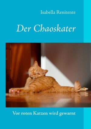 Er ist das Beste, was ihr je passiert ist: Sir Henry Veneziano, ein schwarz-weißer Kuhkater mit schwarzer Robe, schwarzer Gesichtsmaske (Panzerknackermaske), Sohn von Sir Herbie, dem Legendären, und Sherry Lady von Gukamien, der Charakterkatze. Mit Dackelbeinen und dem ausladenden Gang eines Cowboys, der 36 Stunden lang im Sattel gesessen und nicht geduscht hat. Der Chaoskater. Zweieinhalb Jahre ist er jetzt alt. Vor zwei Monaten ist seine Halbschwester Amelie Lady von Gukamien eingezogen. Eine kleine rotblonde Briten-Katze mit einer lustigen roten Nase, roten Streifen und Tupfen auf dem Rücken, einem rot geringelten Schwanz und großen, runden, kupferfarbenen Augen. Lady Amelie ist jetzt sechs Monate alt und frech. Sehr frech. Sie ist das Beste, was Sir Henry je passiert ist. "Vor roten Katzen wird gewarnt" ist der vierte Band aus der Quattrologie "Der Chaoskater".