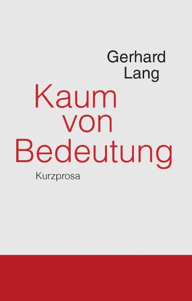 »Das, was geschehen war, schien in der Welt keine Spuren hinterlassen zu haben.« Nicht um weltbewegende Ereignisse geht es in den Kurzgeschichten von Gerhard Lang. Sondern um die kleinen und großen Dinge, die das Leben eines einzelnen Menschen ausmachen, es zum Leuchten bringen oder verdunkeln: Um eine Liebe, die verloren geht. Um das Gefühl von Freiheit beim Streifen durch die Stadt. Um die Sehnsucht, ganz und gar derjenige sein zu können, der man ist. Um den Abschied von Eltern, die noch da sind, aber sich selbst vergessen haben. Um Butterkekse zum Frühstück, einen veralteten Kalender, einen blauen Briefumschlag oder eine DVD, die nach dem Tod ihres Besitzers noch im Player liegt. Um Katzen, Schnecken und den lieben Gott. Die dreiunddreißig Texte in diesem Buch sind konzentrierte Stimmungsbilder, die ein ganzes Leben in einem Tropfen einfangen. Melancholisch oder heiter, realitätsnah oder absurd - und oft all das zusammen. Ute Wielandt