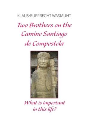 Two brothers on the Camino de Compostela: What is important in this life? Looking for an answer, the author describes his impressions on the pilgrimage route of Saint-Jean-de-Port to Santiago de Compostela. Through the dialogue with his brother the author shows different understandings which continue to change whilst encountering numerous pilgrims during the trek. The book tells of the search for meaning through the writer’s experiences as he meets many people from around the world, whilst the thought-provoking exchange with the native population and the immediate experience of nature round off the story. Finally the impression emerges that on the Camino desire and the insistence on fulfilment of desire disappear. You associate with many people and share happy moments with them. All complaints which people carry are discarded and one feels gently protected.