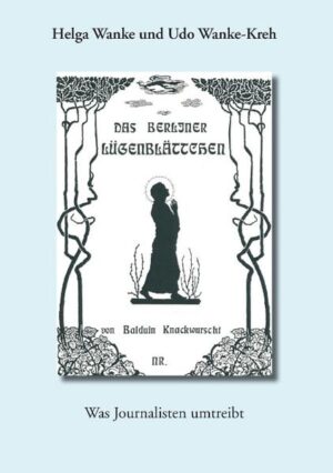 Was treibt Journalisten um? Auf eine einfache Formel gebracht: gesellschaftliche und politische Missstände, die sie aufdecken, über die sie aber nicht berichten dürfen, da sie, und das ist die Mehrheit, Angestellte eines Verlages sind. Der Verleger ist abhängig von Anzeigenkunden und Auflagenhöhe seines Mediums. Das bestimmt seine Verlagsphilosophie: Anzeigenkunden vergrätzt man nicht, selbst wenn sie etwas auf dem Kerbholz haben. Nur wenn Medienleute unabhängig oder mutig sind, wie die „Watergate“-Journalisten, bringen sie unheilvolle Fehlentwicklungen ans Licht und erfüllen damit ihre Wächterrolle als vierte Macht im Staat, ohne die Demokratie nicht leben kann. Wer solchen Mut nicht hat, hat „die Schere im Kopf“: Job oder Wahrheit. Die unabhängigen Verfasser der im Selbstverlag erscheinenden Zeitschrift für klar-sichtige Köpfe „Das Berliner Lügenblättchen“ schreiben auf, was sie umtreibt - in ihrer subjektiven Sicht, so objektiv wie möglich. Sie recherchieren, schauen hinter die Kulissen und stellen ihre Informationen in gesellschaftlichen Zusammenhängen dar, so dass sie für jedermann einsichtig und verständlich werden. Ironische Verse dürfen da nicht fehlen. Was entdecken die Redakteure? Selbstverständliches! Anstoß für politisches und gesellschaftliches Handeln, das der Bürger heute vielfach vermisst und auf den Seiten herkömmlicher Zeitungen und in Beiträgen des Rundfunks kaum findet. Zum Beispiel: Autos lügen nicht, aber alle anderen.