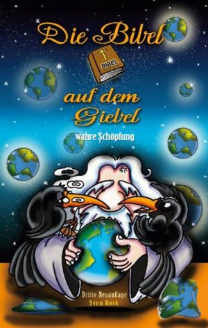 Es geht um 2 Raben, Hugin und Munin, die Raben des Odin, die sich immer auf ihrem Ast, einer riesigen Eiche treffen. An einem stürmischen Abend beobachten die beiden Raben, wie Blätter, Seiten und immer mehr davon an Ihrem Ast vorbeifliegen, es sind Seiten aus einer Bibel, also der Bibel genau. Als Odin oder Wotans Raben, die ja zu Odins Zeiten diesem immer berichteten, was sich auf der Welt so zugetragen hat, können die mit den Geschichten der Schöpfungsgeschichte gar nichts anfangen, sie veralbern und kommentieren jede einzelne Textzeile bis zum Ende der Schöpfung und dann sogar noch Noahs Arche, es wird gelästert, geulkt ... bis Hugin sich wünschte zu erfahren, wie den die Schöpfung nun tatsächlich stattgefunden hat. Ja wenn Odins Raben sich etwas wünschen. Zapp, werden Sie auf einen absolut leeren Planeten verbracht, dieser Planet ist aber wesentlich mehr, als er scheint, dort werden Planeten gebaut, entworfen, ganze Galaxien, komplette Universen ja mehrere den es gibt kein Universum, es existiert ein Multiversum. Die beiden lernen den Schöpfer kennen, nicht den Gott aus der Bibel, der Schöpfer ist nur einer von vielen weiteren Schöpfern, so nennen sich die Mitglieder einer alten Gilde, die alles Mögliche bauen, erschaffen. Die Raben sehen wie ein Planet montiert wird, aufgebaut und an den Bestimmungsort transportiert Hugin und Munin lernen die Auftraggeber kennen, meistens Götter, Räte oder Erben von reichen galaktischen TV oder Musikstars, die sich Luxus gönnen und an den Bewohnern Ihren Frust auslassen können. Während des Schreibens entwickelte sich das Buch ganz anders. Anfangs sind da nur die Bibelpassagen, die von Hugin und Munin bretthart kommentiert und die Widersprüche in diesem schlecht recherchierten Buch entlarvt wurden. So sollte es weiter gehen, bis Mose 3 aber wie bei Svenney O`Shea´s wahren Abenteuern, entwickelten die beiden Raben ein Eigenleben, indem sie selbst zur Geschichte wurden, aber auch Odin´s Walhalla bekommt sein Fett weg, wie einige Personen des aktuellen Zeitgeschehens. Im Höhepunkt dieser Geschichte taucht Tsering Khy, ein nepalesischer Lama auf, der die Reinkarnation aus der Inkarnation heraus erklärt und in 1000 den Jahren einige Inkarnationen und die folgende Reinkarnation, das Auflösen durchmachte um am Ende sein Nirwana, als Computerprogramm zu betreten und somit nicht still unsterblich den Kreislauf des Seins unterbricht, sondern ...... lest es selbst. SATIRE pur sarkastisch bis böse plus Cartoons