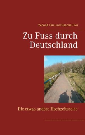 Fünf Millionen Schritte, oder 3700 Kilometer zu Fuss auf Hochzeitsreise kreuz und quer durch Deutschland. Siebeneinhalb Monate lang erkundete das frisch vermählte Deutsch-Schweizer Pärchen das faszinierende Heimatland des Ehemannes, auf einer selbsterstellten Wanderroute von der Nordsee zum Bodensee.