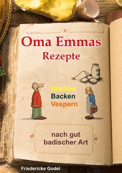 Oma Emma hat stets mit einer schlichten Handbewegung zu Tisch gebeten. Ihre Rezeptesammlung ist deshalb sehr umfangreich. Darin finden sich üppige Festtagsgerichte ebenso wie das Armeleuteessen, das längst sein Schattendasein verloren hat. So eine gute Köchin sie war, so lecker schmeckten auch ihre Torten, Kuchen und Gebäckstücke. Ob süß oder herzhaft, in ihren Aufzeichnungen ist für jeden Geschmack etwas dabei. Und was in der badischen Küche nicht fehlen darf, ist das vielseitige Abendbrot oder besser bekannt als das Vesper. Für Kochtipps, kleine Geschichten und humorvolle badische Redensarten, sorgen in diesem Kochbuch heimische Comicfiguren, die ihren Senf und ihre Schlauheiten dazugeben müssen. Alles zusammen eine wunderbare Aufforderung, die badische Tradition, die Einfachheit, den Humor und die über den Rhein geschwappte französische Esskultur zu genießen. Guten Appetit!