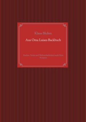 Klassische und etwas in Vergessenheit geratene Backrezepte aus der Zeit um 1900 bis ca. 1950. Von allerlei Blechkuchen, bis hin zu Torten und Gebäck. Natürlich nicht zu vergessen die Weihnachtsbäckerei mit einer großen Anzahl an Lebkuchen- Pfefferkuchen- und Plätzchenrezepten. Auch die Herstellung von Pralinen und Marzipan ist hier zu finden. Ohne großen Aufwand einfach in der Zubereitung, ideal für alle großen und kleinen Hobbybäcker und solche, die es gerne werden wollen. Dieses Büchlein entführt in die köstliche Backwelt von "Anno Dunnemals", komm mit!