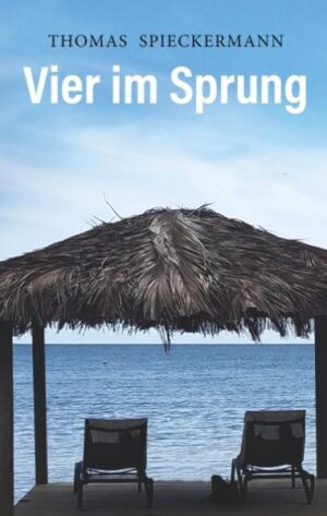 Der erfolgreiche Unternehmensberater Christian Gielmann nimmt sich eine berufliche Auszeit und tritt eine Reise durch Malawi in Südostafrika an. Der Trip wird zu einer Reise zu sich selbst - je tiefer er in das Land eindringt, desto mehr setzt er sich mit seinem eigenen Leben, mit der Geschichte seiner Kindheit, seinen Träumen und Traumata auseinander. Am betörend schönen Malawisee trifft er schließlich eine für ihn folgenschwere Entscheidung. Jahre zuvor will die Schauspielerin Susanne Rotthaus ein neues Leben beginnen und ein Comeback auf den Berliner Bühnen schaffen. Viele Jahre hat sie nicht mehr Theater gespielt, ihre neue Rolle als Mutter hat sie aus ihrer Bahn geworfen. Nun will sie neu starten, wenn nur diese schlimmen Atemprobleme nicht wären. Rainer Gödde bereitet sich kurz vor der Jahrtausendwende auf ein Interview mit dem Profitorwart Michael Körner vor. Der liebenswerte Chaot will mit dem Interview eine Journalistenkarriere starten, doch das Gespräch nimmt eine ganz unerwartete Wendung. Auch Göddes privates Leben läuft zusehends aus dem Ruder. Aber Gödde ist ein Kämpfer und lässt sich nicht so schnell entmutigen. Anfang der Neunziger Jahre beschließt Monika Schönfeld, den Silvesterabend in der Spielbank Hohensyburg zu verbringen. Ihr ist beim Spiel das Glück hold: Sie trifft beim Roulette eine Zahlenkombination. Doch ein anderer Gast macht ihr den Gewinn streitig. Als der Saalchef den Streitfall entscheiden muss, springt Schönfeld unverhofft ein junger Mann zur Seite. Für beide ist es der Auftakt zu einem Jahreswechsel, der im Gedächtnis bleiben wird. Alle vier waren einst in derselben Schule, haben gemeinsam Abitur gemacht und sich dann aus den Augen verloren. An die einstige feuchtfröhliche Abiturfeier, bei der vier noch junge Menschen den Start in eine neue Lebensetappe gefeiert haben, erinnert noch heute, über dreißig Jahre später, der Schnappschuss eines Lokaljournalisten. In 'Vier im Sprung' begegnet der Leser vier Menschen in vier unterschiedlichen Etappen ihres Lebens: vier Schicksale, vier Lebenswege, viele Hoffnungen, manche Enttäuschungen und ein Mord.