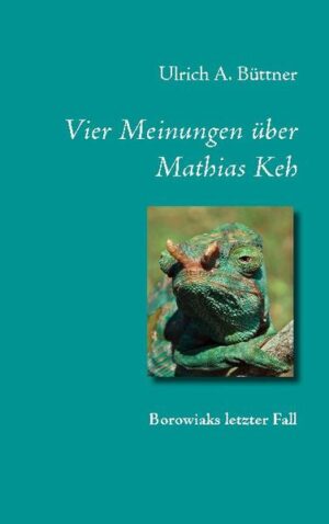 Ist der Protagonist ein Demenzkranker und Kakanien eine riesige Auffangstation? Erfindet er sich eine Welt aus den Projektionen anderer oder spiegelt seine Version tatsächlich die Zukunft, in der ein Handelskrieg mit den Chinesen tobt? "Vier Meinungen über Mathias Keh" geht von der Fiktion aus, dass durch die Europäische Union südlich von Bratislava ein Mini-Staat eingerichtet wird, in den man kranke, unproduktive und unerwünschte Personen abschiebt. In dem scheinbar von Hausverwaltern beherrschten Archipel, in dem Sitten und Kultur verfallen, verschwindet die Hauptperson während einer Pandemie. Ben Borowiak, der abgehalfterte Detektiv aus Neukölln, wird beauftragt, nach Mathias Keh zu forschen. Als er merkt, dass er in ein Komplott geraten ist, befindet er sich in den Mühlen der Psychiatrie. Irrtümer, Illusionen und Krankheiten werden zur Metapher über die Unzulänglichkeit des menschlichen Lebens. Eine Groteske, die zum Lachen reizt: die Zivilisation endet im Archaischen. Nichts bleibt ausser eine, den chimärischen Reiz des Lebens prägende Ungewissheit.