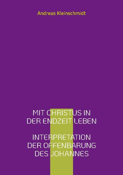 Mit Christus in der Endzeit leben-Interpretation der Offenbarung des Johannes Die Bibel sieht die Zeit zwischen Jesu Auferstehung und seinem Wiederkommen als Endzeit dieser Welt. In dieser Zeit wirkt der auferstandene Christus mit seinem Geist, den er den Seinen zurückgelassen hat, in seinem Endzeitreich auf Erden. Er tut dies sowohl in den Herzen der Menschen als auch in der Weltgeschichte. Die Offenbarung des Johannes gibt uns tiefe, ermutigende Einblicke in dieses Geschehen.