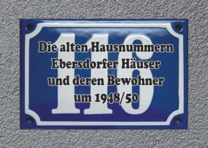Die alten Hausnummern Ebersdorfer Häuser und deren Bewohner um 1948/50 | Bundesamt für magische Wesen