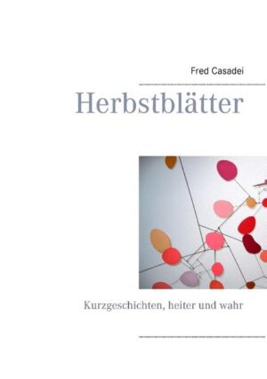 In dem kleinen Kompendium "Herbstblätter" sind Geschichten, wie sie sich in meinem Leben zugetragen haben, gesammelt worden. Sie stehen für heitere Momente, wie sie sich real immer wieder ergeben, sodass sie leichte und entspannte Lektüre darstellen. Der Autor möchte damit dem realen Geschehen eine humoristische Seite abgewinnen und den Leser daran teilnehme lassen. Die lockeren Skizzen stammen von ihm.