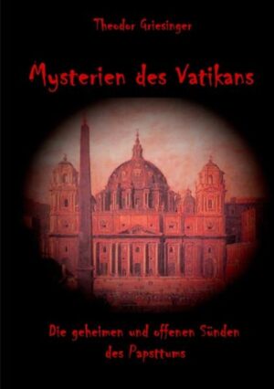 Carl Theodor Griesingers kirchenkritisches Werk Mysterien des Vatikans, erschien erstmals 1861 in zwei Bänden, wurde aber kurz darauf auf Betreiben der päpstlichen Botschaft im Königreich Bayern eingezogen und verboten. Der katholischen Kirche gelang es aber nicht überall, die Verbreitung der Mysterien zu verhindern, sodass Griesingers Werk, wenn schon nicht in den katholischen, doch zumindest in den protestantischen deutschen Staaten bald weit verbreitet war und zu einem Bestseller wurde, dessen Beliebtheit sogar diejenige des einige Jahre älteren Pfaffenspiegels Otto von Corvins überstieg. Das Ziel dieser neuerlichen deutschen Ausgabe soll sein, diesem großen historischen Werk Theodor Griesingers wieder seinen ihm gebührenden hohen Platz in der kritischen Kirchengeschichtsschreibung zu geben, den es mehr als verdient.