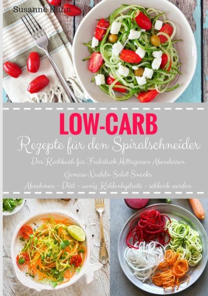 Schneller, schöner und schlanker essen, mit dem Low-Carb Buch für den Spiralschneider! Pasta-Gerichte ohne Weißmehl und Zucker und vieles mehr werden mit dem trendigen Küchenhelfer perfekt in Form gebracht. Pommes aus Gemüse, Gemüsenudeln, gesunde Salate oder dekorative Beilagen, kunstvoll mit dem Spiralschneider zubereitet, denn das Auge isst schließlich mit. In diesem Kochbuch finden Sie Low-Carb Rezepte (ohne Fotos) für ein genussvolles Frühstück, abwechslungsreiches Mittagessen und Abendessen, sowie gesunde Salate und Snacks mit wenig Kohlenhydraten. Außerdem detaillierte Angaben zu Kalorien und Kohlenhydraten für jedes Rezept. Inhaltsverzeichnis: Low Carb Frühstück Rezepte: Birnen-Erdbeer-Schicht-Müsli mit Hüttenkäse Kürbis-Cupcakes Karottenbrötchen mit Haselnusscreme Low Carb Mittagessen Rezepte: Kohlrabispaghetti all’arrabbiata Fruchtiger Rote Bete-Gratin Zoodles al limone Topinambur Rösti mit Avocado-Kräuterquark Apfelspaghetti in Vanillemilch Jägerschnitzel mit Petersilienwurzel-Pommes-Spiralen Kürbis-Spaghetti in Salbeibutter und Walnüssen Überbackener Spargel im Karottennest Low Carb Abendessen Rezepte: Seelachsfilet in Kokospanade auf bunten Gemüsespiralen Brokkoli-Bolognese Frischkäsenocken mit Rettichsalat Gemüse-Omelett mit Schinken Gemüsenudelsalat mit Putensalami und Bärlauch-Sahne-Dressing Veggie-Burger mit Halloumi Dreifarben-Spaghetti mit Gorgonzolasoße Kürbisquiche mit Schinken Low Carb Snacks Rezepte: Topinambur-Chips Gefüllte Gurkenspieße Wurst-Wickel Low Carb Salat Rezepte: Fenchel-Pfirsich-Salat mit Feta Fruchtiger Selleriesalat Tzatziki-Salat mit knusprigem Speck