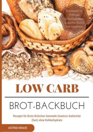 Nur eines ist noch viel schöner, als köstliche Brote und Brötchen zu genießen: sie selbst zu backen. Es muss nicht immer Brot mit Weißmehl und Zucker sein. Wer sich gesünder und kohlenhydratarm ernähren möchte, für den ist dieses Low Carb Brot-Backbuch genau das Richtige. In diesem Kochbuch (ohne Fotos) wurden die besten Low Carb Rezepte für Brote, Brötchen, raffinierte Brotgewürze und leckere Aufstriche zusammengestellt. Ergänzende Informationen liefern detaillierte Angaben zu Kohlenhydraten und Kalorien für jedes Rezept. Inhaltsverzeichnis: Low Carb Brot Rezepte: Speck-Käse-Brot Bagels Würziges Leinsamenbrot Topinamburbrot Süßes Kokosbrot Helles Kastenbrot Nuss-Quark-Brötchen Buttermilch-Toastbrot Kräuter-Brötchen Sesambrötchen mit Estragon Vollkornbrot Salzstangen Sesam-Knäckebrot Vanillebrot Kleine Baguettebrötchen Zucchinibrötchen mit Rosmarin Sonnenblumenbrot Apfel-Zimt-Brötchen Tomaten-Zwiebel-Brot im Käsemantel Kürbisbrötchen Low Carb Aufstrich Rezepte: Weißes Mandelmus Erdbeer-Minz-Marmelade Gorgonzola-Creme mit Schinken Avocado-Joghurt-Aufstrich mit Räucherlachs Rote Bete-Aufstrich Low Carb Brotgewürz Rezepte: Herzhaftes Brotgewürz Pikantes Brotgewürz mit Chili Kräuter-Brotgewürz Süßes Brotgewürz Pizzabrotgewürz