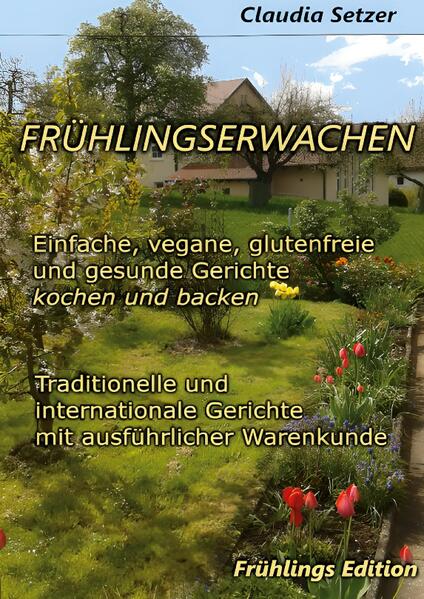 TTraditionelle und internationale Rezepte für Speisen und Getränke, die dich fit und leicht in den Frühling begleiten. ... die dich unterstützen, dich ausgewogen und gesund  zu ernähren, und dich mit vielen Vitaminen und Mineralstoffen versorgen. ... die dir dabei helfen können, nach dem Winterschlaf nicht direkt in die Frühjahrsmüdigkeit überzuwechseln.   Natürlich gibt es auch im Frühjahr kalte Tage, deshalb sind in diesem Buch auch noch ein paar wärmende Gerichte zu finden.   Es ist eine sehr gute Entscheidung, sich vegan und glutenfrei zu ernähren. Es ist nicht nur ein Trend - sondern -  du förderst dadurch enorm deine Gesundheit und trägst zudem auch noch aktiv zum Umwelt- und Tierschutz bei.   In diesem Kochbuch findest du außer den einfachen Rezepten eine ausführliche Warenkunde für fast alle verwendeten Zutaten. Dort sind vor allem die besonderen Inhaltsstoffe der Zutaten aufgeführt, welche positiven Auswirkungen diese auf deinen Körper hat und wie du Mineralstoff- und Vitaminmangel vorbeugen kannst.   Komm fit und gesund in den Frühling.