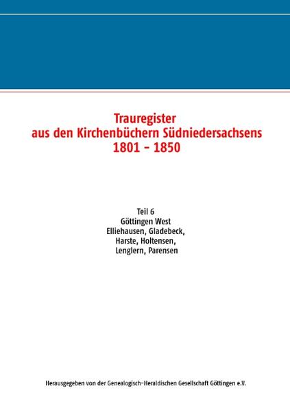 Trauregister aus den Kirchenbüchern Südniedersachsens 1801 - 1850 | Bundesamt für magische Wesen