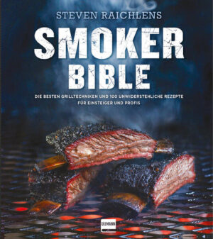 In seinem neuen Buch widmet sich Steven Raichlen mit Smoken der Barbecue-Meisterdisziplin. Neben Schritt-für-Schritt-Anleitungen zu den verschiedenen Smoking-Techniken stellt der amerikanische Grill-Guru 100 innovative Rezepte mit Geflügel, Schwein, Rind, Fisch und Gemüse sowie beliebte Barbecue-Klassiker vor, die mit den großen Öfen zubereitet werden können. Von Vorspeisen über Hauptgerichte bis zu Beilagen, Desserts und Cocktails ist hier alles dabei, was zu einem perfekten Grillabend dazugehört. Darüber hinaus garantieren Hintergrundinformation zu den besten Smoker-Modellen, dem passenden Holz und dem richtigen Zubehör ein rauchig-zartes Grillerlebnis. Hier kommen nicht nur Einsteiger, sondern auch eingefleischte Grill-Profis auf ihre Kosten.