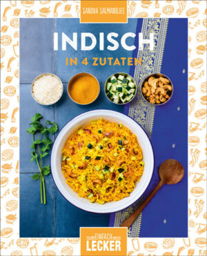 Verabschieden Sie sich von langen Einkaufslisten und endlosem Suchen im Supermarkt! Dieses Buch stellt köstliche indische Gerichte vor, die mit nur vier leicht erhältlichen Zutaten auskommen. So gelingen Minz-Sauce, Chicken Tikka Masala, Bananen-Lassi und Co. im Handumdrehen. Einfach lecker!