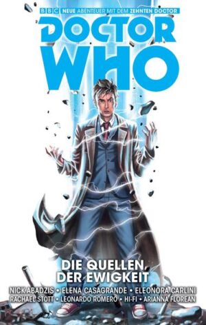 NEUE ABENTEUER MIT DEM ZEHNTEN DOCTOR! Doctor Who: Er ist viele Hundert Jahre alt, wechselt ab und zu den Körper und ist der Titelheld von Großbritanniens beliebtester Science- Fiction- Serie. Sein Raumschiff, die TARDIS, sieht aus wie eine blaue Telefonzelle, ist innen jedoch wesentlich größer als außen. Mit ihr reist der Doctor durch Raum und Zeit, auf der Suche nach Abenteuern und den Wundern des Universums. Und da es keinen Spaß macht, die allein zu entdecken, lädt der Timelord vom Planeten Gallifrey immer wieder Menschen ein, ihn auf seinen Reisen zu begleiten. Wieder einmal ergießt sich ein Monster aus einer Waschmaschine … etwas, das Gabby nach ihrem ersten Abenteuer mit dem Doctor schon nicht mehr überraschen kann. Dann bekommt allerdings ein alternder Hollywood- Star durch ein Alien- Artefakt einen zweiten Frühling verpasst und zieht den Doctor, Gabby und ihre Freundin Cindy in ein Abenteuer hinein, das doch noch einige Überraschungen parat hält. Und als wäre das noch nicht genug, treffen die drei noch auf einen (möglicherweise) echten ägyptischen Gott!