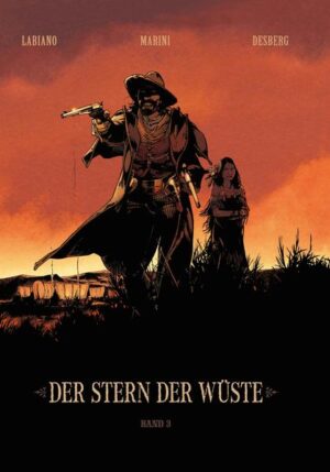 20 Jahre nachdem die Geschichte von „Stern der Wüste“ erzählt wurde, nehmen sich die Autoren Stephen Desberg und Enrico Marini, zusammen mit Zeichner Hugues Labiano noch einmal des Western- Stoffs an und präsentieren die Vorgeschichte ihres Krimis aus den amerikanischen Gründertagen. Die Geschichte spielt in den noch kaum von weißen Siedlern erschlossenen Indianer- Gebieten. Dort sind Konflikte zwischen gesetzlosen Cowboys und Indianern an der Tagesordnung. Aber dann kommen die ersten Siedler und ihre Ankunft leitet das Ende der indianischen Stämme ein. In diese Zeit fällt auch der Ausgangspunkt der Geschichte von „Stern der Wüste“. Eine Geschichte um eine schöne, junge Indianerin eine starke Frau, deren Tragödie zu einem Symbol für ihr Volk werden sollte ...