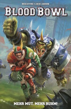 MENSCHEN, ORKS, ZWERGE, ELFEN IM KAMPF UM DEN BLOOD BOWL! Sie standen sich schon oft auf dem Schlachtfeld gegenüber, aber nun tragen die Völker einer schillernden Fantasy- Welt in der Arena einen Wettkampf miteinander aus. Man könnte es "Football" nennen, aber es geht wesentlich brutaler und blutiger zu und nicht immer verlassen alle Mitglieder das Spielfeld lebend. Und Regeln sind vor allem dazu da, um gebrochen zu werden, denn der Blood Bowl ist die wichtigste Trophäe der Welt! Die Hochland Harbingers sind die Außenseiter der Liga, aber sie wollen ganz nach oben! Also rekrutieren sie Dreng Sturnblud, einen in Ungnade gefallenen Ex- Starspieler, dessen einzige sportliche Betätigung das Stemmen von Bierkrügen geworden ist. Aber ist das wirklich eine gute Idee? Denn es scheint, als habe sich alles gegen die Harbingers verschworen. Und schon bald bricht das reinste Chaos aus...